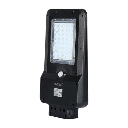 Candeeiro de rua LED solar de 1600lm, sensor de movimento, 6000K