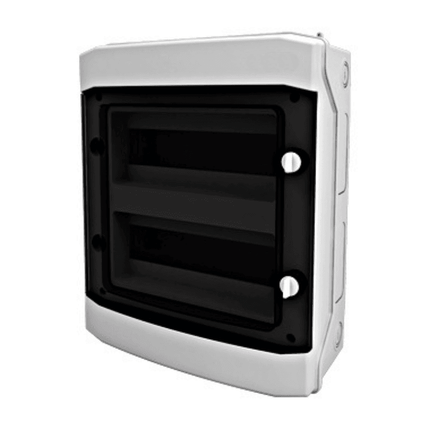 Painel de fusíveis para exterior, IP65, 2 filas, 24U, Schrack