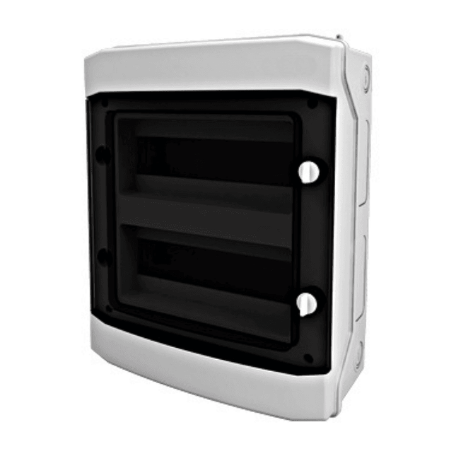Painel de fusíveis para exterior, IP65, 2 filas, 24U, Schrack