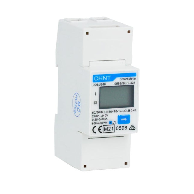 Medidor Inteligente Monofásico DEYE DDSU666 230V 5(80)A 2P, CHiNT