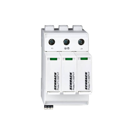 Para-raios para painéis fotovoltaicos, 1100 V CC, 20 kA, Schrack