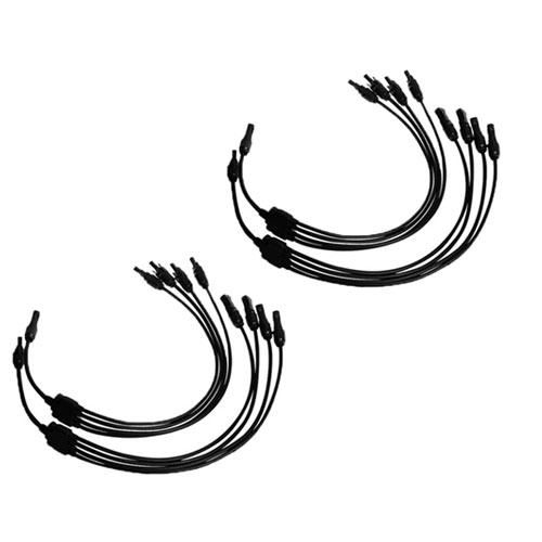 Conector em Y com cabo, MC4 4 em 1 paralelo, 1000V, IP67