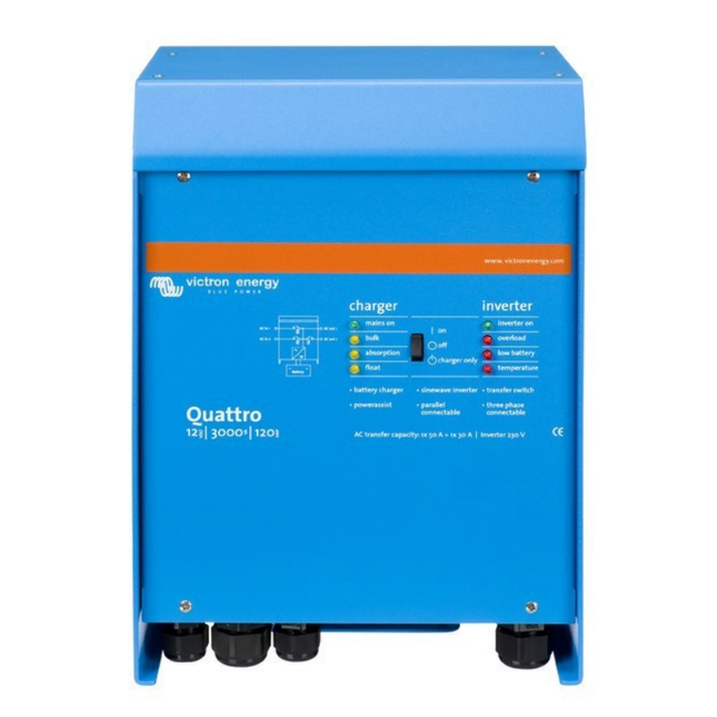 Victron Energy Quattro 12/3000/120-50/50 12V 3000VA Inversor