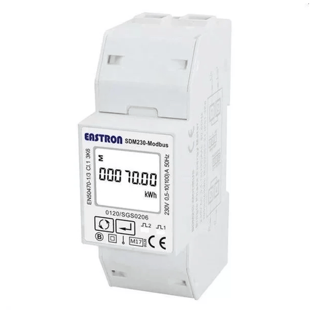 Medidor Inteligente Monofásico DEYE SDM230 com MODBUS 1P, EASTRON