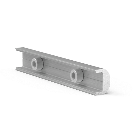 Conjunto de conectores de carril para perfil Tipo C