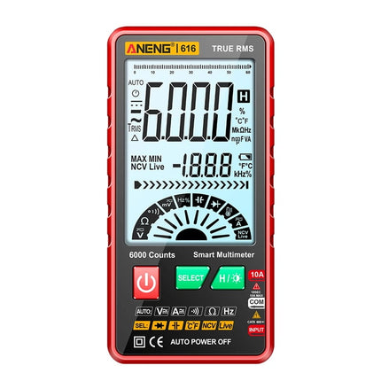 Multímetro Digital 616, Deteção Automática, ANENG