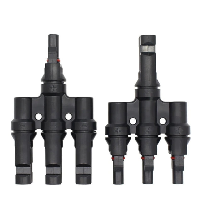 Conetor MC4 Y Paralelo 3-em-1, 1000V, IP67