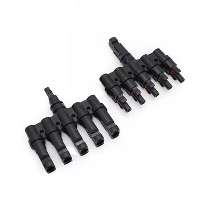 Conector Y paralelo 5 em 1 MC4, 1000V, IP67