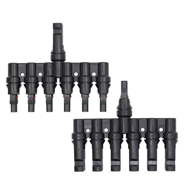 Conector MC4 Y Paralelo 6 em 1, 1000 V, IP67