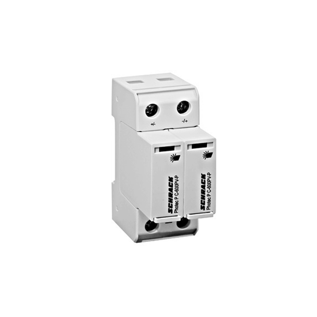 Pára-raios para painéis fotovoltaicos, 600V DC, 20kA, Schrack