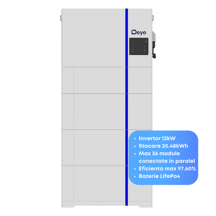 Inversor DEYE 12kW + Bateria 20.48kWh, AI-W5.1-12P3-EU-B
