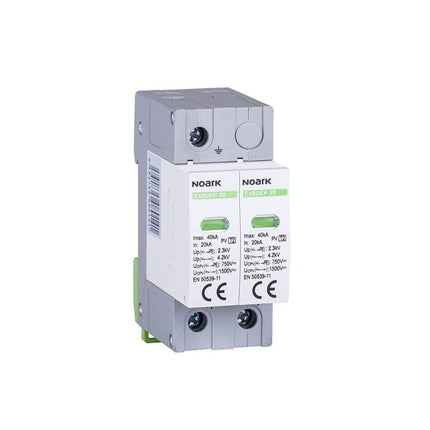 Pára-raios para painéis fotovoltaicos, Classe 2, Ex9UEP 2P 750V, Noark