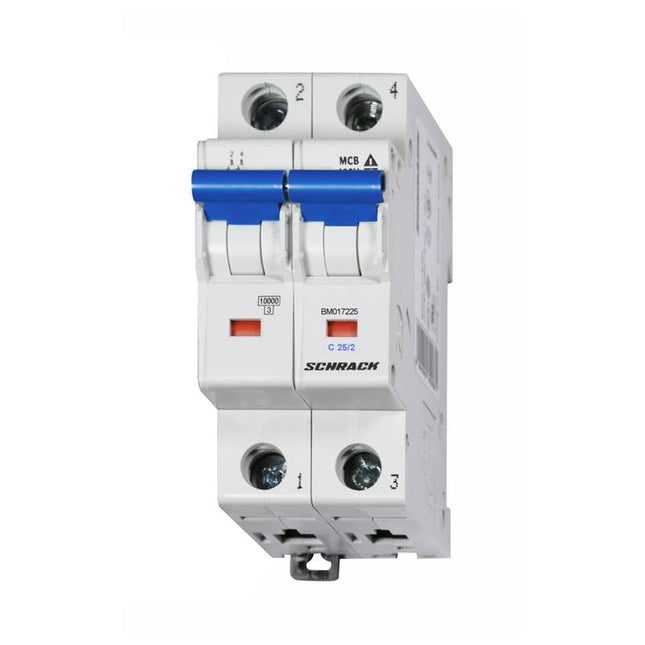 Disjuntor automático modular C25/2 10kA, Schrack